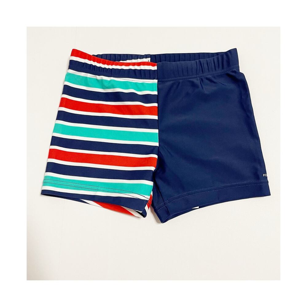 New! Polarn O. Pyret Blue Striped Swim Shorts